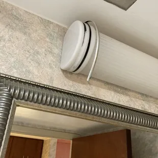 Broken light in bathroom