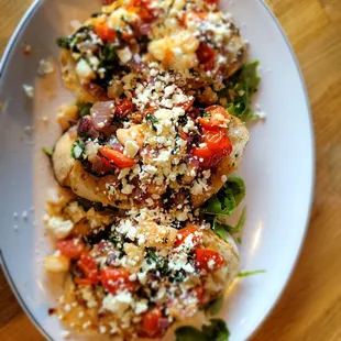 Shrimp bruschetta