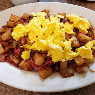 Homemade Corned Beef Hash at Breakfast Club