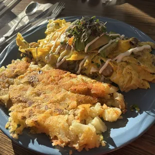 Chicken and Apple Sausage Omelet