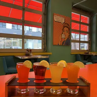 Select from 8 different flavored Mimosas!!