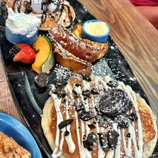 Chocolate Chip Pancakes, French Toast, Cookies &amp; Cream Pancakes