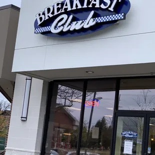Exterior of the Breakfast Club