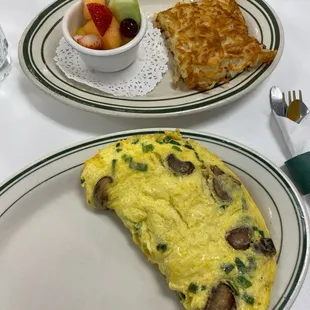 Mushroom omelette