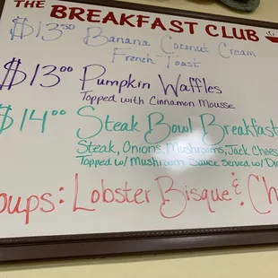 Daily special board