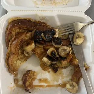 Caramel banana foster French toast.