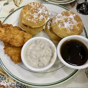 Chicken and waffle special