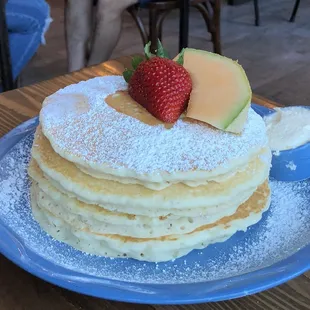 Buttermilk pancakes.