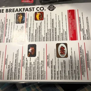 the menu