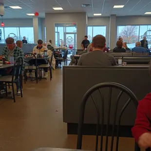 people eating in a restaurant