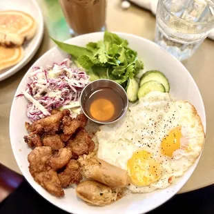 TBD Breakfast Rice Bowl with pork belly