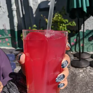 Hibiscus lemonade