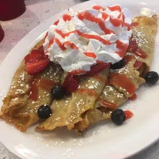 Fresh Fruit Crepes