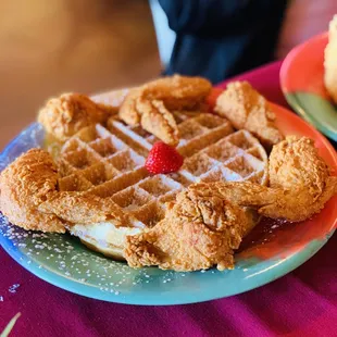 Wings &amp; Waffles - the fried chicken are bomb!!