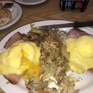 Eggs Benedict was delicious. Eggs cooked perfectly