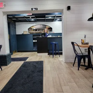 Looking from dining room toward kitchen