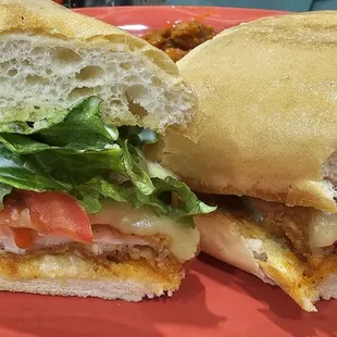 two sandwiches on a plate