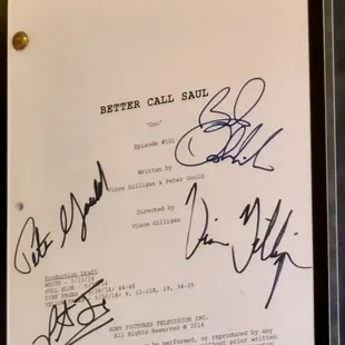Better Call Saul script