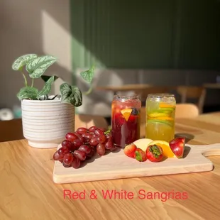 They serves Red and White Sangrias