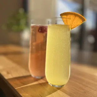 Rose gold mimosa &amp; classic mimosa