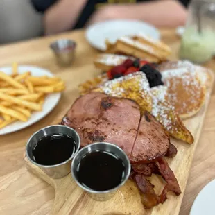 Breakfast tray comes with everything