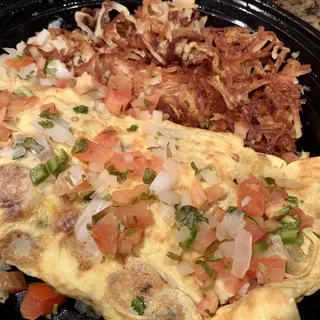 meat lovers omelette