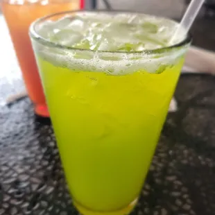 &quot;Swamp Water&quot;-coconut rum, banana liqueur, melon liqueur, pineapple juice