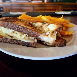 Close-Up Blackened Fresh Catch Mahi Reuben!