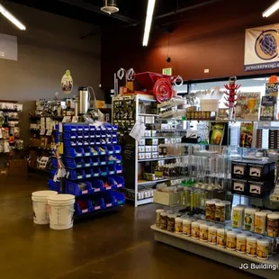 the inside of the store