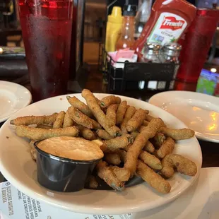 Fried green beans