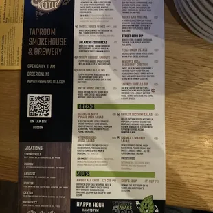 the menu