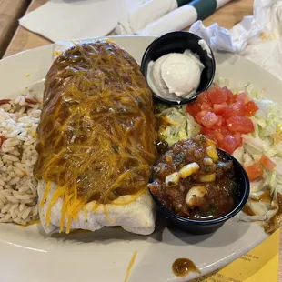 Pulled pork burrito