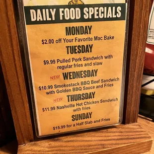 Good specials