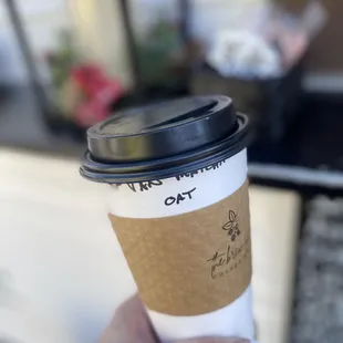 My drink at the farmers market