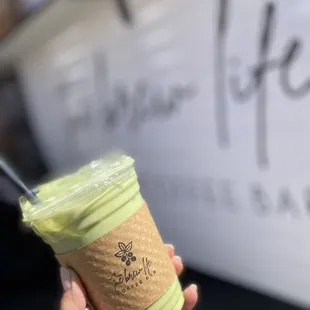 Yummy iced matcha