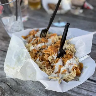 Buffalo chicken tator tots