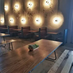 interior, sushi and sashimi