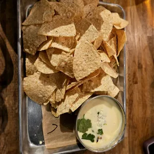 Queso and chips