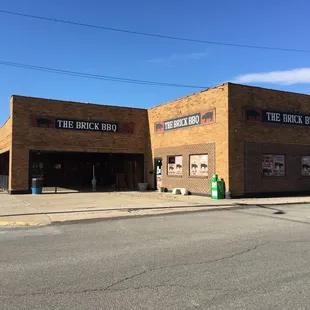 the brick bbq on the corner of the street