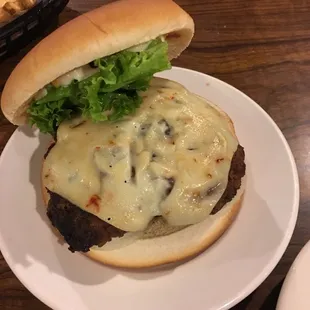 Freddy burger w/ghost pepper cheese