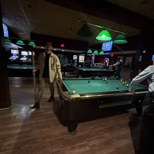 Such a cool spot! A pool hall!
