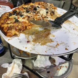 Pizza from the restaurant brick house