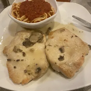 This is what I was served when I ordered chicken Marsala.