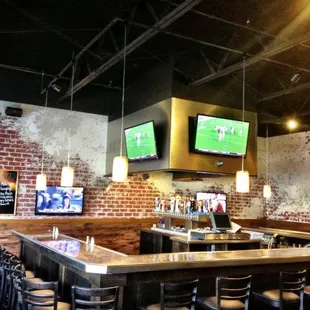 Bar area at The Brick House Tap &amp; Grill