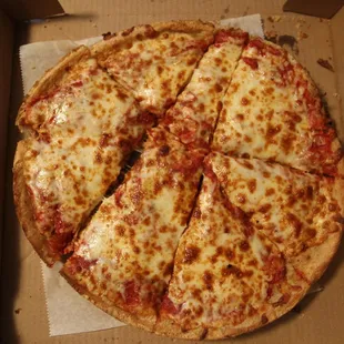 THIS ORDER WAS A DELIVERY. IS THIS THE WAY TO CUT PIZZA?  IS WAS HARD TO SHARE AT MY PARTY AND VERY EMBARRASSING, THANKS BRICKHOUSE