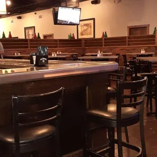 the bar and seating