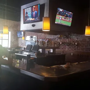 Great food variety &amp; beer selection- also, can easily watch the game on a big screen  any table.