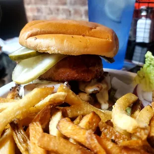 Pubby Burger and fresh cut fries