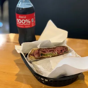 Pastrami &amp; Havarti and a Coke. Nice combo.