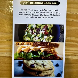 Menu, hours and address